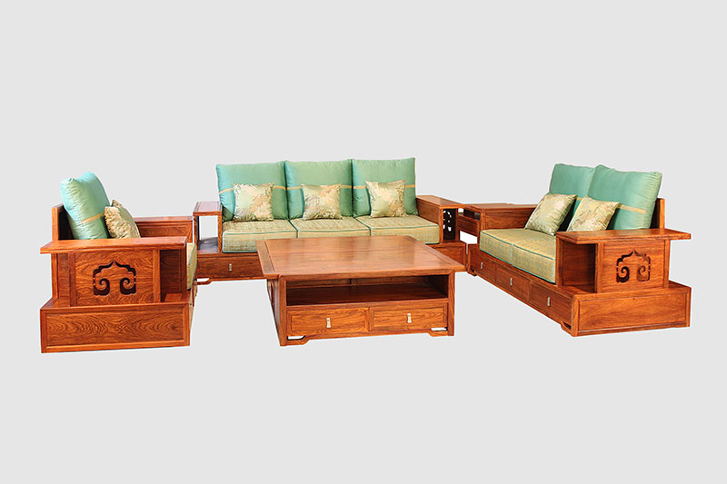 隆化中式实木沙发简直太美了